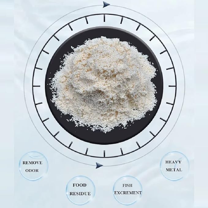 IOAOI PuriResin Aquarium Filter Media, Organic Filtration Resin, for Freshwater and Saltwater Fish Tank, Removes Driftwood Tannins, 100 ml, 5 Packs