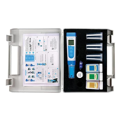 Apera Instruments AI311 Premium Series PH60 Waterproof pH Pocket Tester Kit & LLC-AI1109 8oz. pH Calibration Buffer Solution Kit