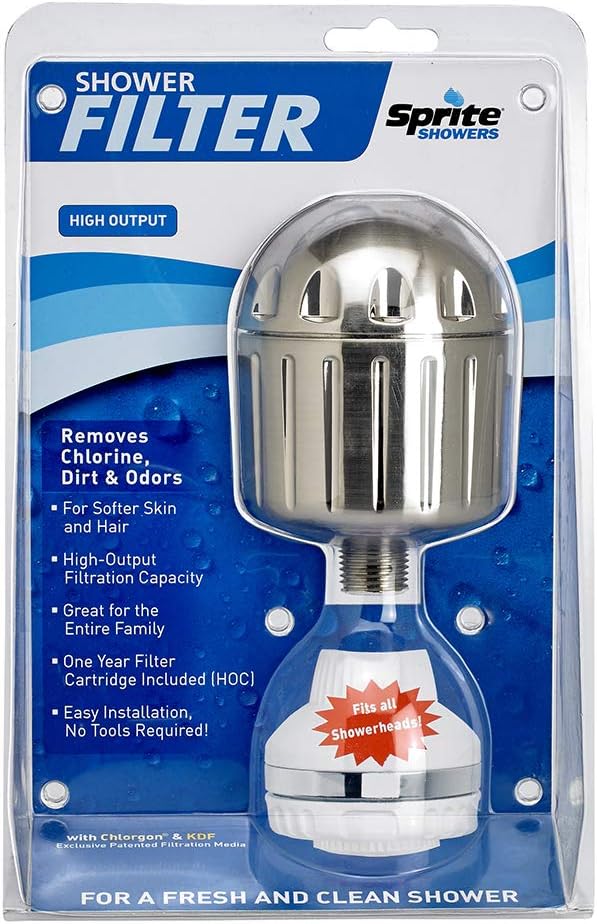 Sprite Showers HO2-BN High Output 2 Universal Shower Filter Housing, Brushed Nickel