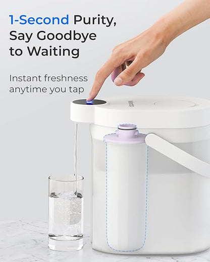 Waterdrop EWFR Water Filter Replacement for Waterdrop ED25TW TDS Reduction Rechargeable Electric Dispenser, Reduce TDS by 41%, Retains Key Minerals, Improve Flavor, 3 Pack