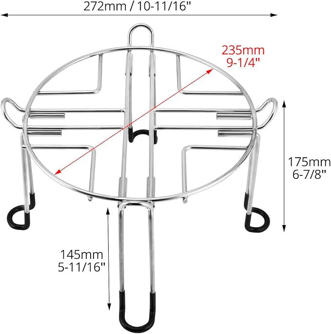 QWORK Stainless Steel Stand for Water Filter System, 7-Inch Height, 10-Inch Base Diameter