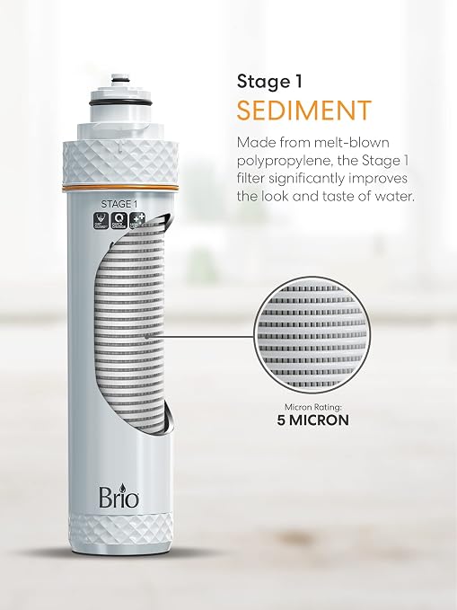 Brio Stage-1 Sediment Water Filter Replacement for Brio Models FUS200R and FUS300R