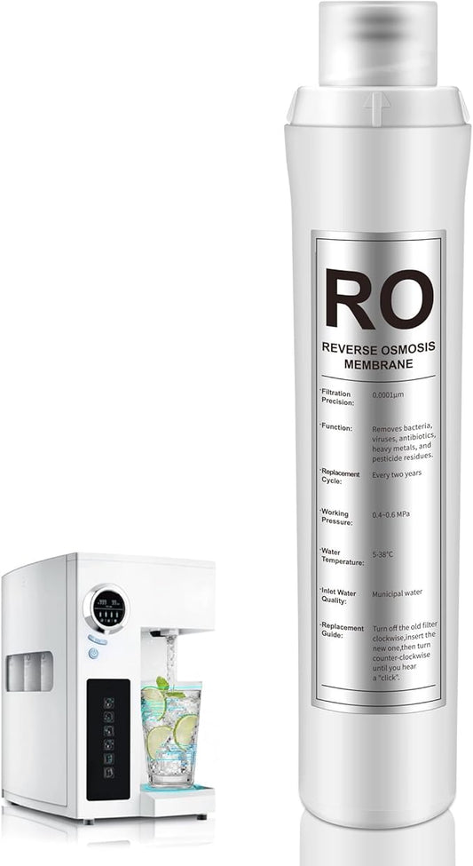 1 Pack RO Water Filter Replacement Compatible with Bluevua RO100ROPOT, 1 RO Water Filters, Improved Drink Quality, Easy to Replace for Household Daily Use Drinking