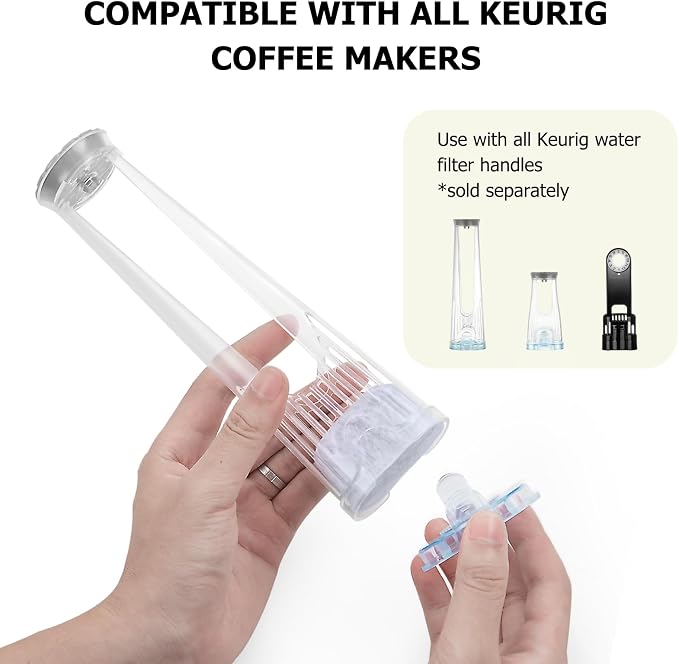Fanativita 12 Pack Water Filter Replacement for All Keurig Coffee Makers | 2-Year Supply, NSF-Certified, BPA-Free, Chlorine & Impurity Reduction, Better Tasting Coffee, Replace Every 2 Months