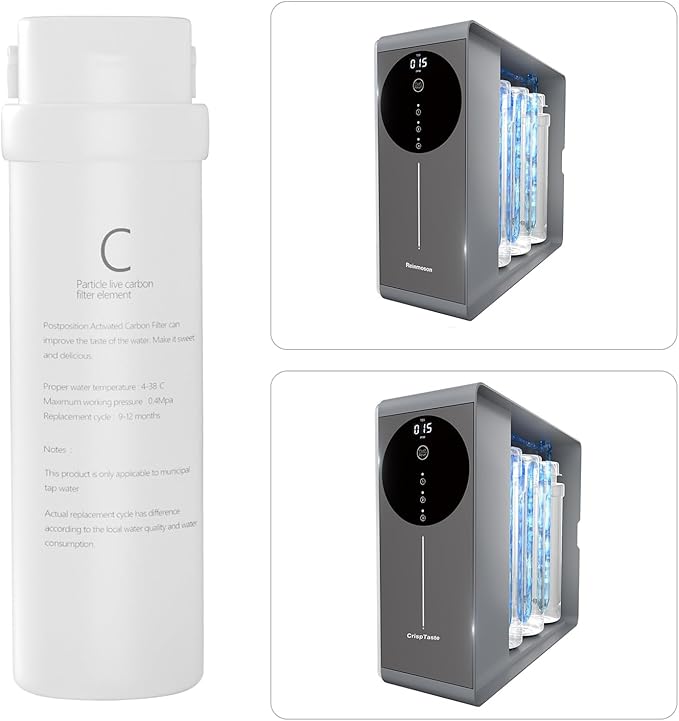 C for Reinmoson RMS-WP-RO500 and CrispTaste CRS-RO600 Tankless Reverse Osmosis System Improve Taste of Water, Under Sink RO System