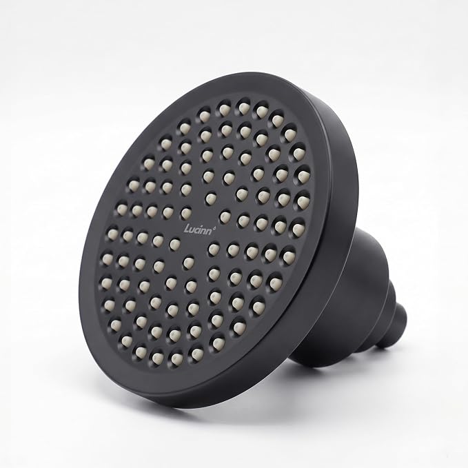 Lucinn Pro Filtered ShowerHead | Filtered Showerhead - Removes 99% Chlorine & Heavy Metals, Improves Hair & Skin, Easy Install, Includes 20-Stage Filter (Matte Black)