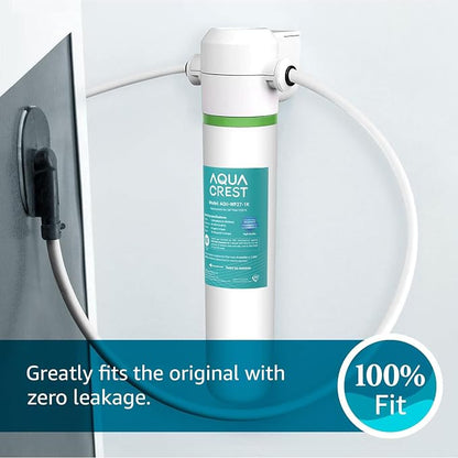 AQUA CREST FQK1K Under Sink Water Filter Replacement for GE FQK1K, FQK2J | Compatible with GE GXK185K, GX1S50R, GXRLQ filtration systems, NSF/ANSI 42 & 372, Reduces Chlorine, Taste&Odor, 1350 Gallons