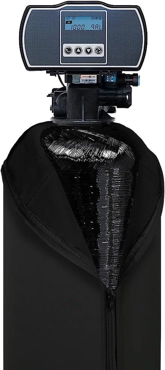 Bitubi Water Softener Neoprene Sweat Jacket, Outdoor Water Softener and Filter Tank Cover to Prevent Sweating, Water Softener Insulated Cover (13x54, Black)