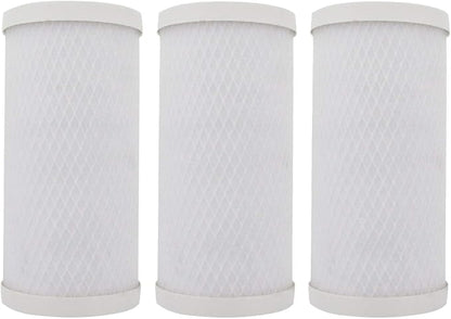 Tier1 0.5 Micron 10 x 4.5 Water Filter | Whole House Carbon Block Filter Replacement Cartridge | Replacement for Pentek CBC-BB, FLOPLUS-10BB, CBC-10BB, 155170-43 | 4.5 x 10 Water Filter (3-Pack)