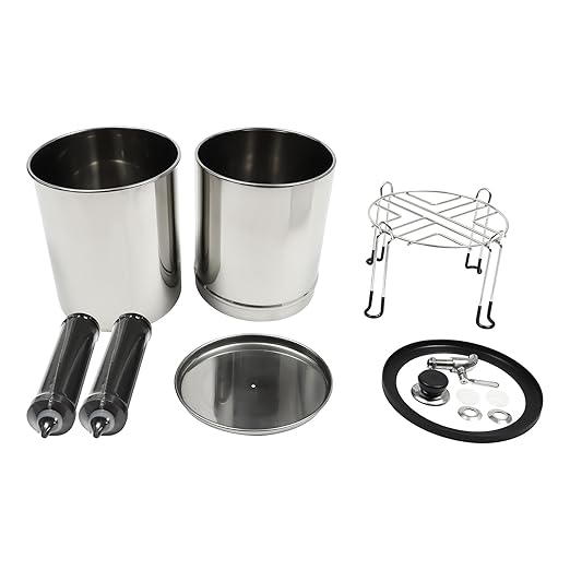 Gravity-fed Water Filter System, 2.25Gallon Stainless-Steel System with 2 Filters, Metal Water Level Spigot, and Stand