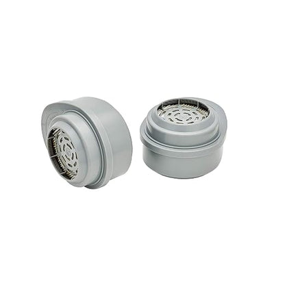 MSA 815366 Advantage GME P100 Multi-Gas Chemical and Combination Respirator Filter Cartridge, Carbon Composition, Bayonet Design for Easy Mounting, 2 Cartridges/Pack