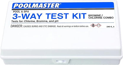 Poolmaster 22240 3-Way Swimming Pool or Spa Water Test Kit with Case