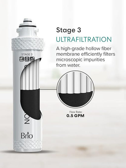 Brio 4-Stage Filter Replacement Kit for Ultrafiltration Water Cooler Dispensers