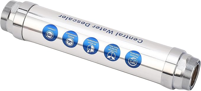 Water Softener System No Salt Magnetic Water Descaler Scale Remover for Whole House Shower Dishwasher Solar Heater Stainless Steel Compact (3/4 inch (DN20))