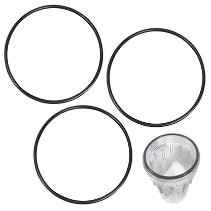AO-WH-LG-OR O-Ring Replacement for AO Smith Whole House Water Filter 5.48 Inch 14 Cm Diameter Fits Most Housings Made for 4.5 Inch Filters, Fix Leaks & Improve Seal, 3 Pack