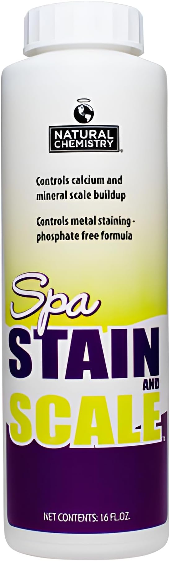 Natural Chemistry Spa Stain and Scale, 16 fl oz, Controls Calcium, Mineral Scale Build Up, and Metal Staining, Phosphate Free Formula