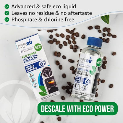 Caffenu Complete Coffee Machine Care Bundle - Descaling Solution & Cleaning Pods Set