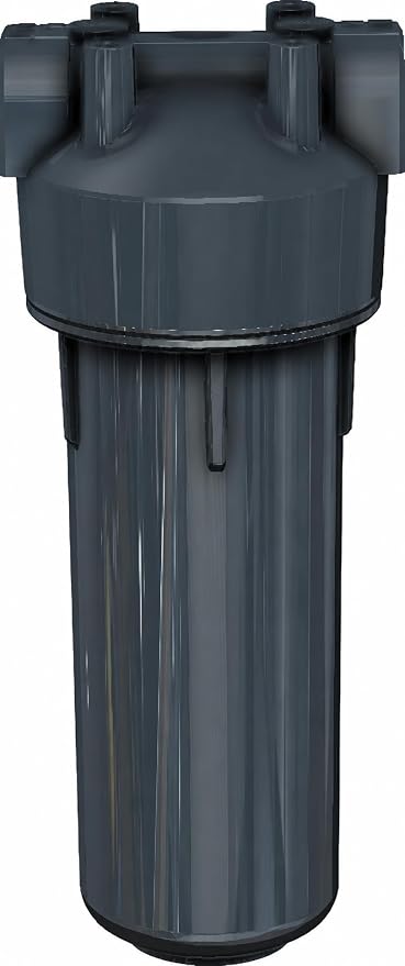 Pentair Pentek R50068 Dura-Series Standard Water Filter Housing, 3/4" NPT #10 Opaque Sump with Mounting Cap, 10-Inch, Slate/Slate