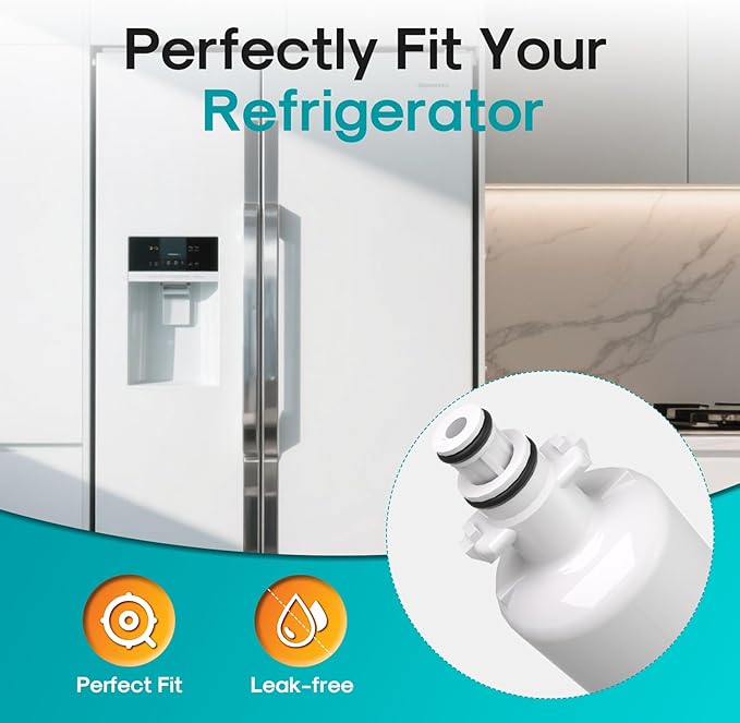 ICEPURE PRO ADQ36006101 NSF/ANSI 401 Certified Replacement for LG LT700P Kenmore Elite 46-9690 ADQ36006102 HDX FML-3 LT700PC LFX28968ST LFXS29626S RWF1052 RWF1200A Refrigerator Water Filter 1PACK