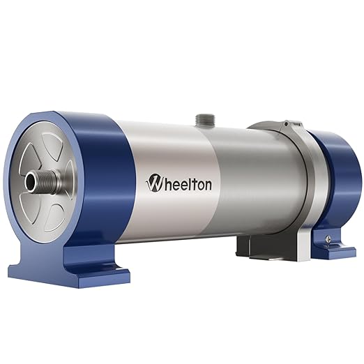 Under Sink Water Filter System Reduces 99% of Contaminants>0.01μm, 4.4GPM Stainless Steel Ultra-Filtration Sediment Water Filter for Sink/RV with 5 Year Service Life for Well & City Water