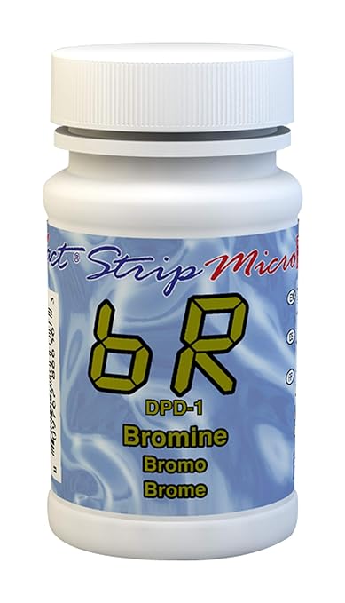 Industrial Test Systems eXact 486636 Micro Bromine Strips, 0-14 ppm Detection Range (Bottle of 100)