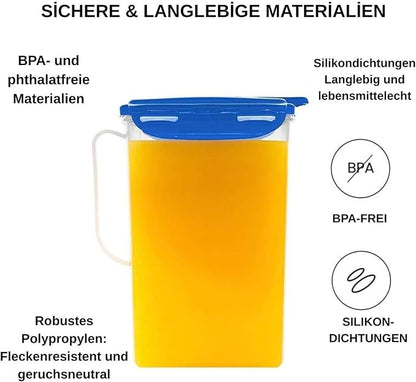 Lock & Lock Fridge Door Water Jug with Flip Top Lid 70.55-oz / 8.5-cup