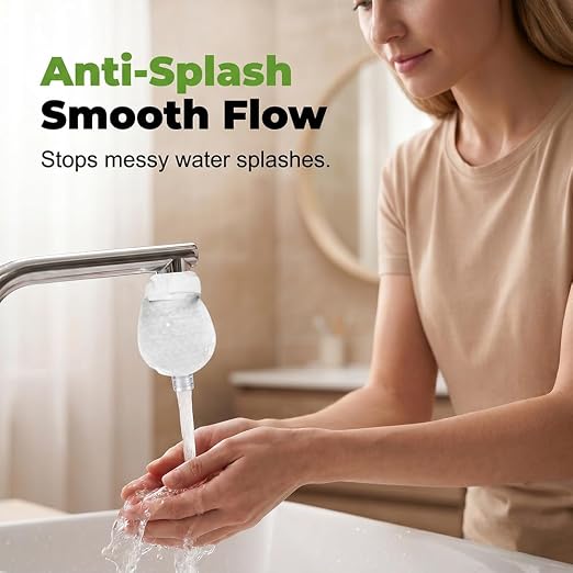 Faucet Filter Cotton Bags (50pcs) | Universal Tap Compatible Filter Bags, Splash-Proof Water Filtration Design, Tool-Free One-Step Installation