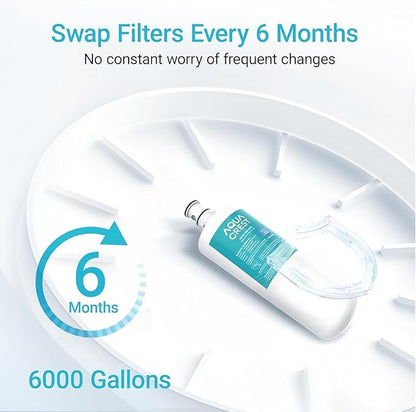 AQUA CREST 3US-AF01 Under Sink Water Filter, Replacement for Standard Filtrete® 3US-AF01, 3US-AS01, Aqua-Pure AP Easy C-CS-FF, WHCF-SRC, WHCF-SUFC, WHCF-SUF, NSF/ANSI 42 Certified, 3 Pack