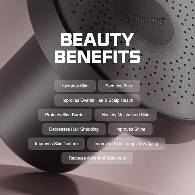 Filter Me IRL Filtered Shower Head - Removes Chlorine, Hard Minerals & Harmful Substances - Reduces Hair Fall, Acne & Breakouts - Improve Skin & Hair Health, Premium Water Pressure Showerhead | Black