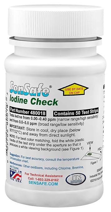Industrial Test Systems 480018 SenSafe Iodine Test