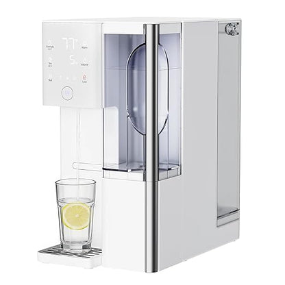 Tanoxo Reverse Osmosis Water Filter Countertop System, 5-Stage RO Filtration, Instant Hot Water with 4 Temperature Settings, BPA-Free, White, for Home Kitchen