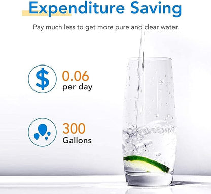 ICEPURE UKF8001 Replacement for Whirlpool EDR4RXD1, 4396395, Maytag UKF8001AXX-200, EveryDrop Refrigerator Water Filter 4, RFC0900A, FMM-2, WF295, UKF8001P, 469006, PUR, Puriclean II, RWF0900A, 1PACK
