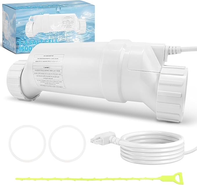 T-3 Salt Cell Replacement Compatible with Hayward AquaRite, AquaTrol, Pro Logic, Fit for W3T-Cell-3 BL1T3H, Up to 15K Gallon Turbo Chlorine Generator