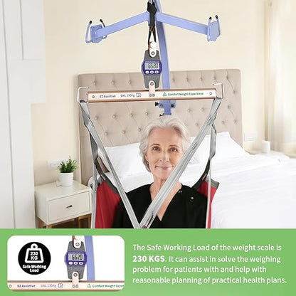 EZ Assistive Patient Weight Scale for Bedridden Patient,Universal Lift Scale for Hospital or Home Care,Safe Weight Load 500LBS