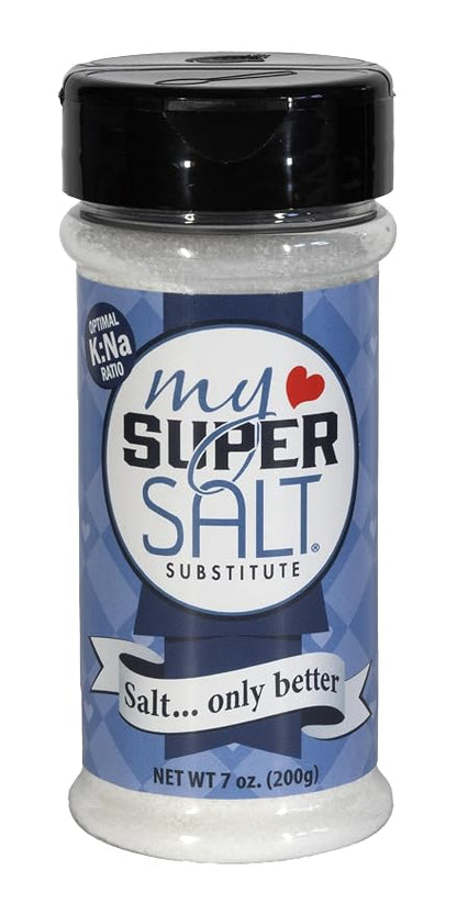 My SUPER SALT – Functional Salt Alternative with Real Salt Taste – 85% Less Sodium – Mineral Balanced Support for Everyday Wellness – 7 oz