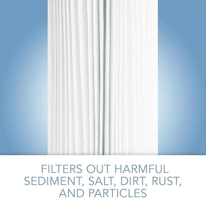 CFS 10 x 4.5 Pleated Water Filter Cartridges Compatible with HDX4PF4 | Well Water & Whole House Sediment Pleated Water Filters for FXHSC R50-BB WFHDC3001 W50PEHD GXWH40L GXWH35F