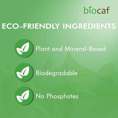 Biocaf Coffee Machine Cleaner - Cleaning Powder - 3 Single Use Packets - Compatible with Keurig Delonghi Nespresso Ninja Hamilton Beach Mr Coffee Braun and More