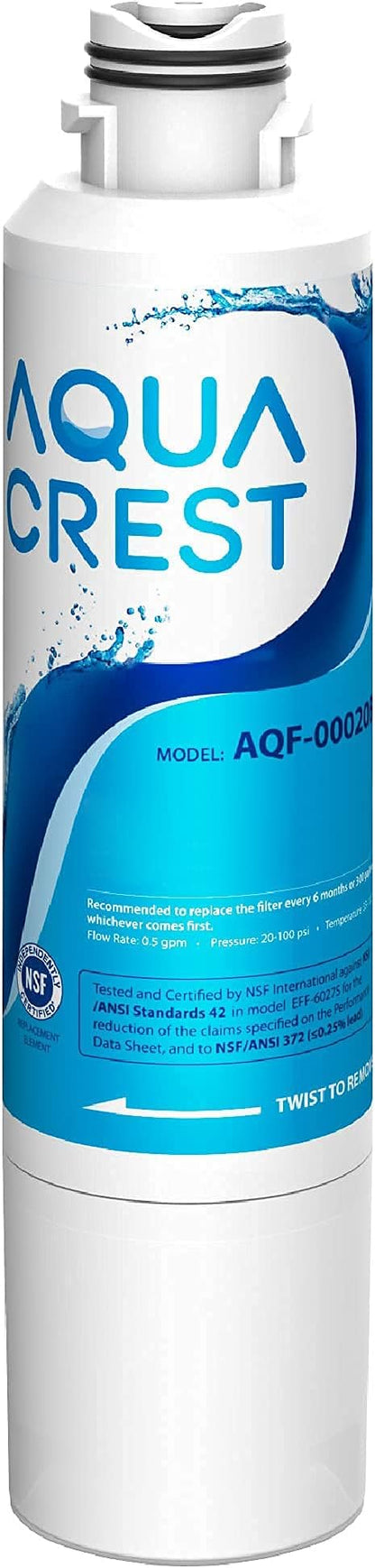 AQUA CREST DA29-00020B Replacement for Samsung® HAF-CIN/EXP, DA29-00020B-1, RF28HMEDBSR, RF263BEAESR, RF4287HARS, HAF-CIN, DA97-08006A-1, RF28K9380SR, RF28HFEDTSR, Refrigerator Water Filter