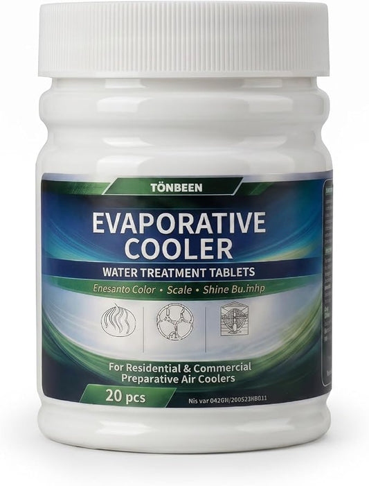 Swamp Cooler Water Stain Cleaning Tablets for Evaporative Coolers | Odor Control, Scale Prevention & System Maintenance | swamp cooler tablets 20pcs