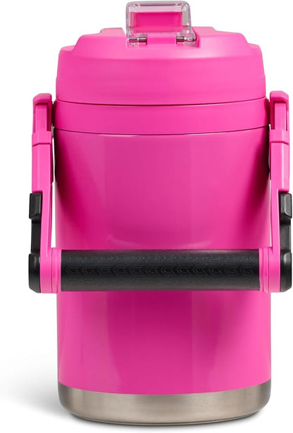 Igloo Rival Fusion 54 Oz Stainless Steel Sport Bottle | Insulated Water Jug | Pink Fizz