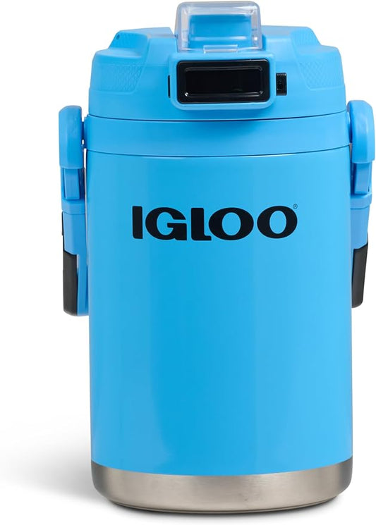 Igloo Rival Fusion 54 Oz Stainless Steel Sport Bottle | Insulated Water Jug | Carolina Blue