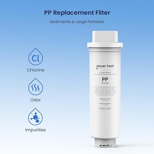 GLACIER FRESH PP Replacement Filter for GFU06 Ultra Filtration System | GLACIER FRESH PP Replacement Filter for GFU06 Ultra Filtration System