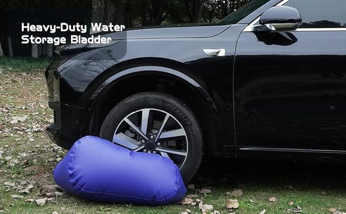 Water Storage Bladder Portable - Collapsible Water Tank 63.4Gal/240L with Stainless Steel Fittings, Leak-Proof & Durable Cistern – Portable Water Bladder for Emergency, Farming Irrigation Use