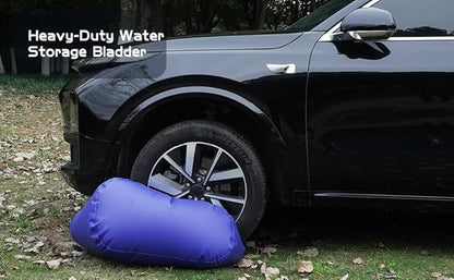 Water Storage Bladder Heavy Duty - Water Tank Foldable Water Storage Containers with Valve Soft Water Bag,Agricultural Water,Drought Resistance,Fire Prevention, Emergency Water, Blue