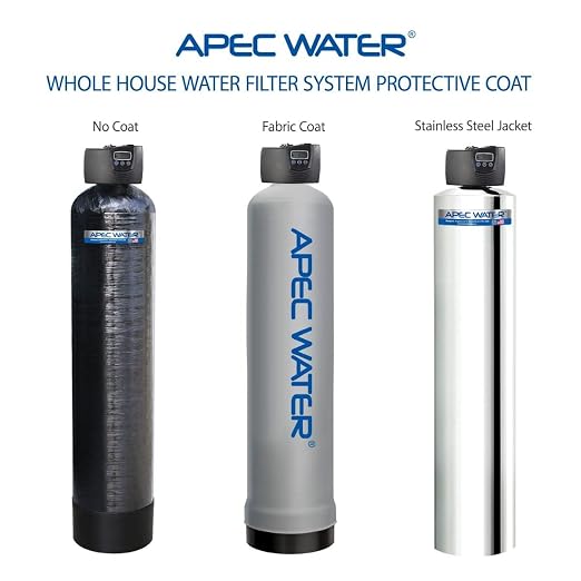 APEC Water Systems WTS-MAX-20-FG Flagship Whole House Water Filter System with Electronic Control Valve, Removes Chlorine, Chloramine, Hydrogen Sulfide and More, Up to 1,000K Gallon