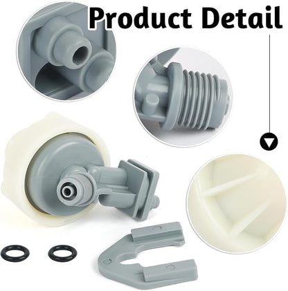 New Water Softener Nozzle and Venturi Assembly 7253808 Replacement | Compatible with EcoWater, North Star, Sears, GE Replaces 7187065, 7165704, 7214969, 7253808, WS15X10027, 7238450