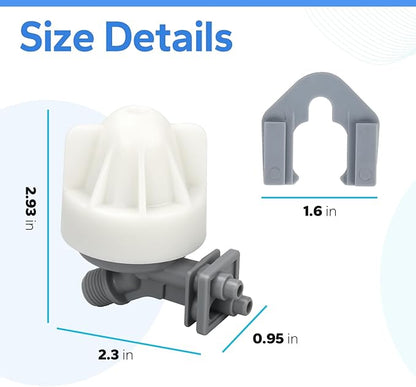 7187065 Water Softener Nozzle and Venturi Assembly Compatible with Whirlpool, Northstar, Rheem, Morton, GE, Kenmore Water Softener Replacement Parts