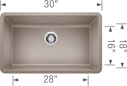 BLANCO 442531 Precis 30" Single Bowl-Truffle Sink