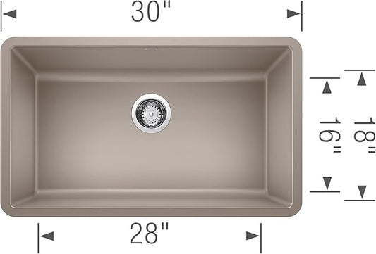 BLANCO 442531 Precis 30" Single Bowl-Truffle Sink