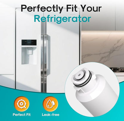 ICEPURE PRO DA29-00020B NSF401&473&53 Samsung Refrigerator Water Filter, Replacement for DA29-00020B-1, DA29-00020A/B, HAF-CIN/EXP, RF25HMEDBSR, RF28HMEDBSR, RS25J500DSR, More Models, 4PACK